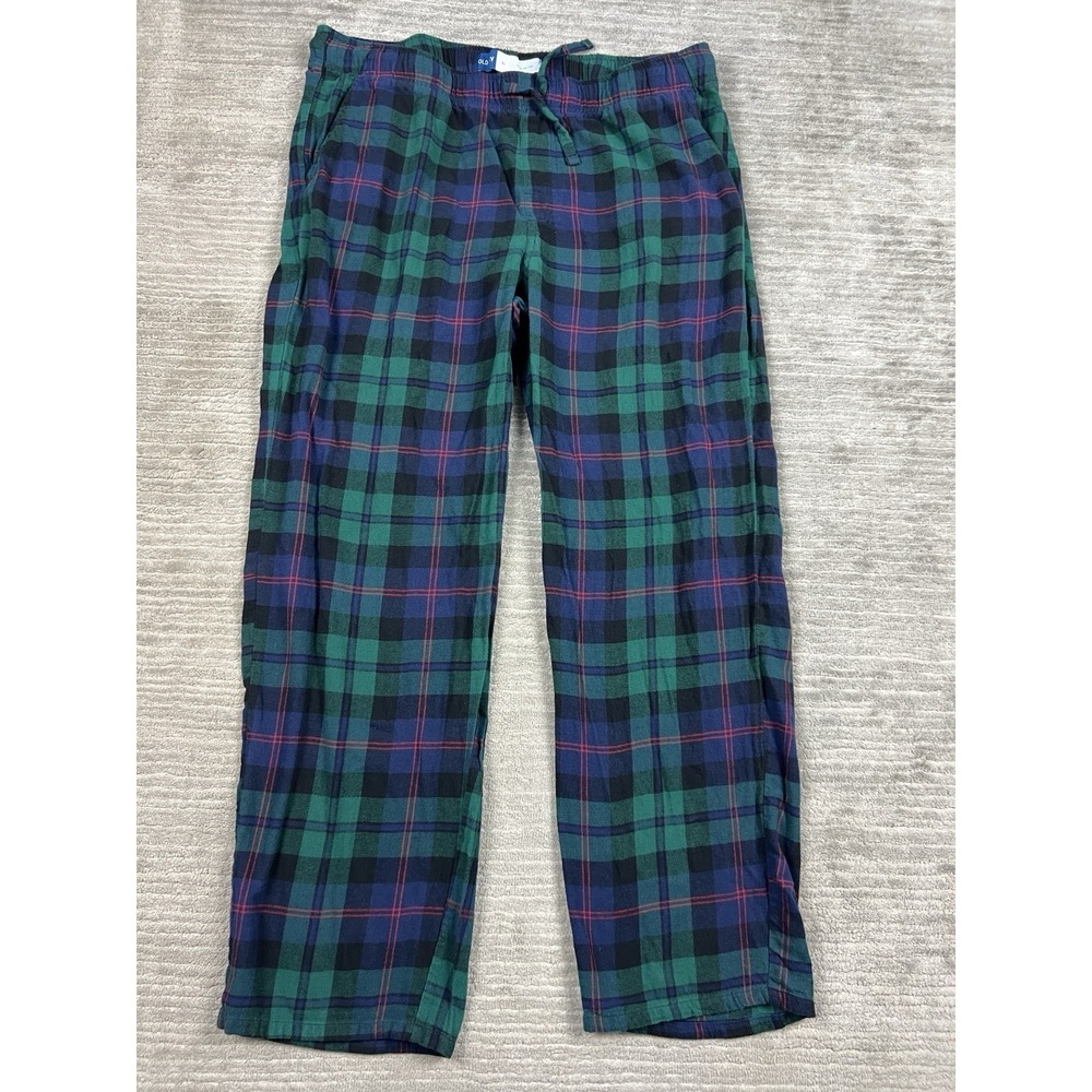 Old Navy Pajama Pants Mens XL Multicolor‎ Plaid Match the Fam Pull On Drawstring